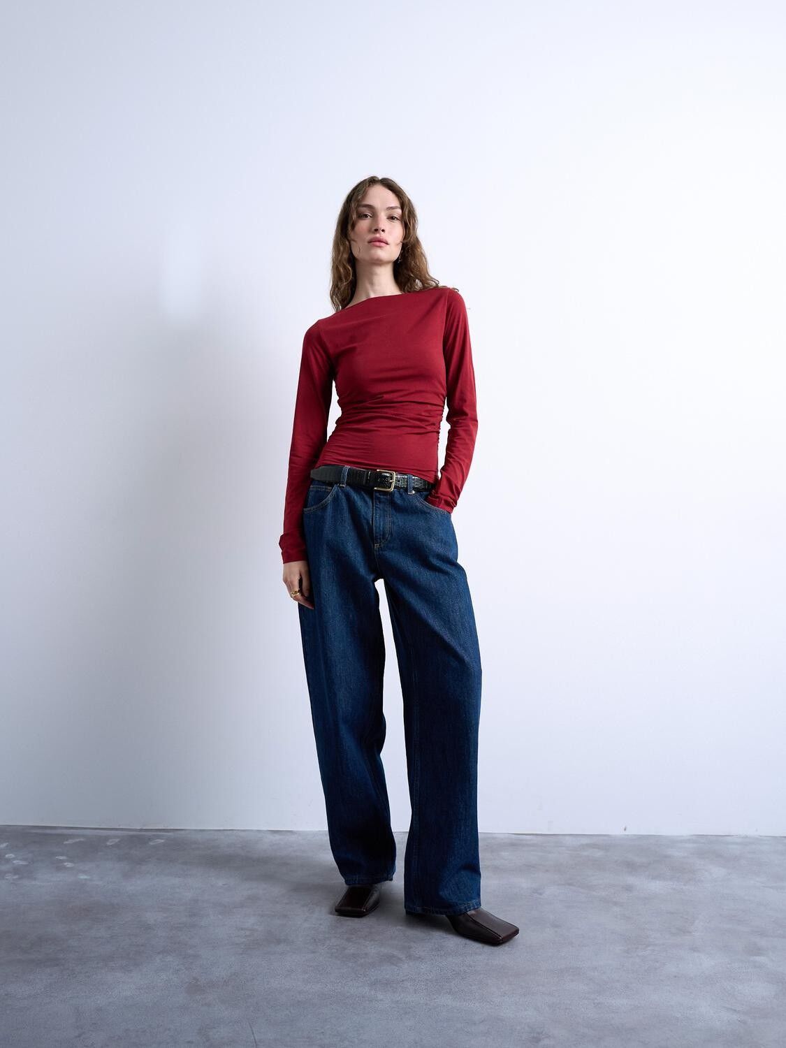 Tsminna Ls Ruched Top Jsr