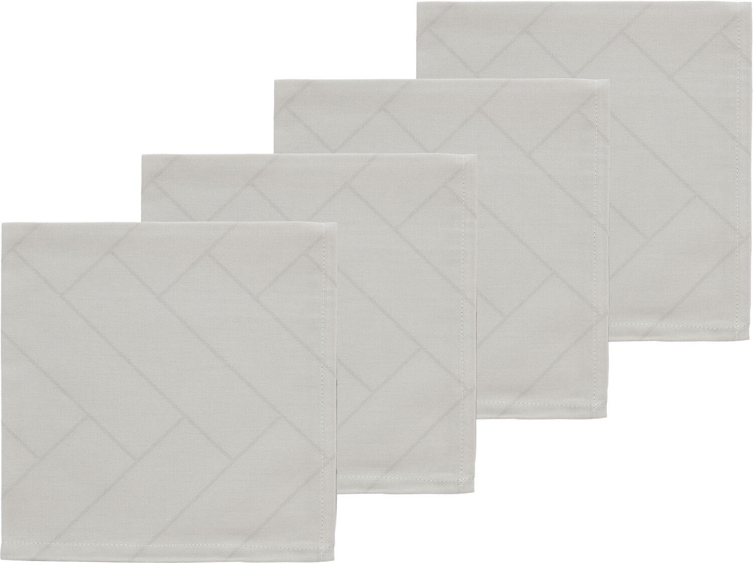 T&oslash;yservietter Tiles Light Grey 4 stk.
