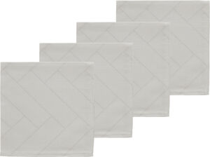 Tøyservietter Tiles Light Grey 4 stk.