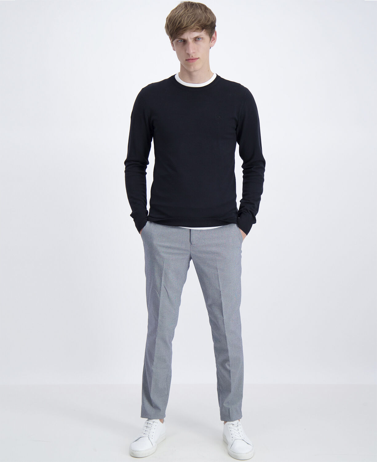 Ecovero L/S o-neck knit