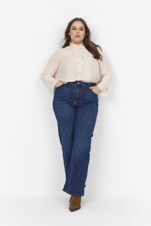 Curvy WA-CAYSA 8 Skjorte Creme