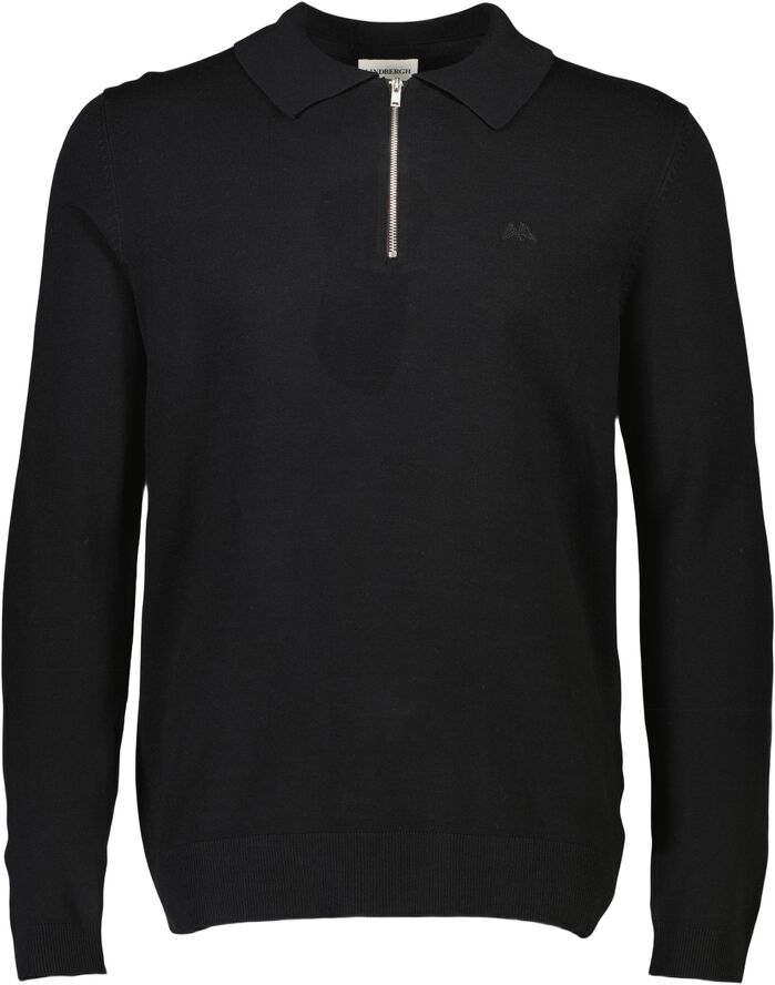 Ecovero L/S zip polo