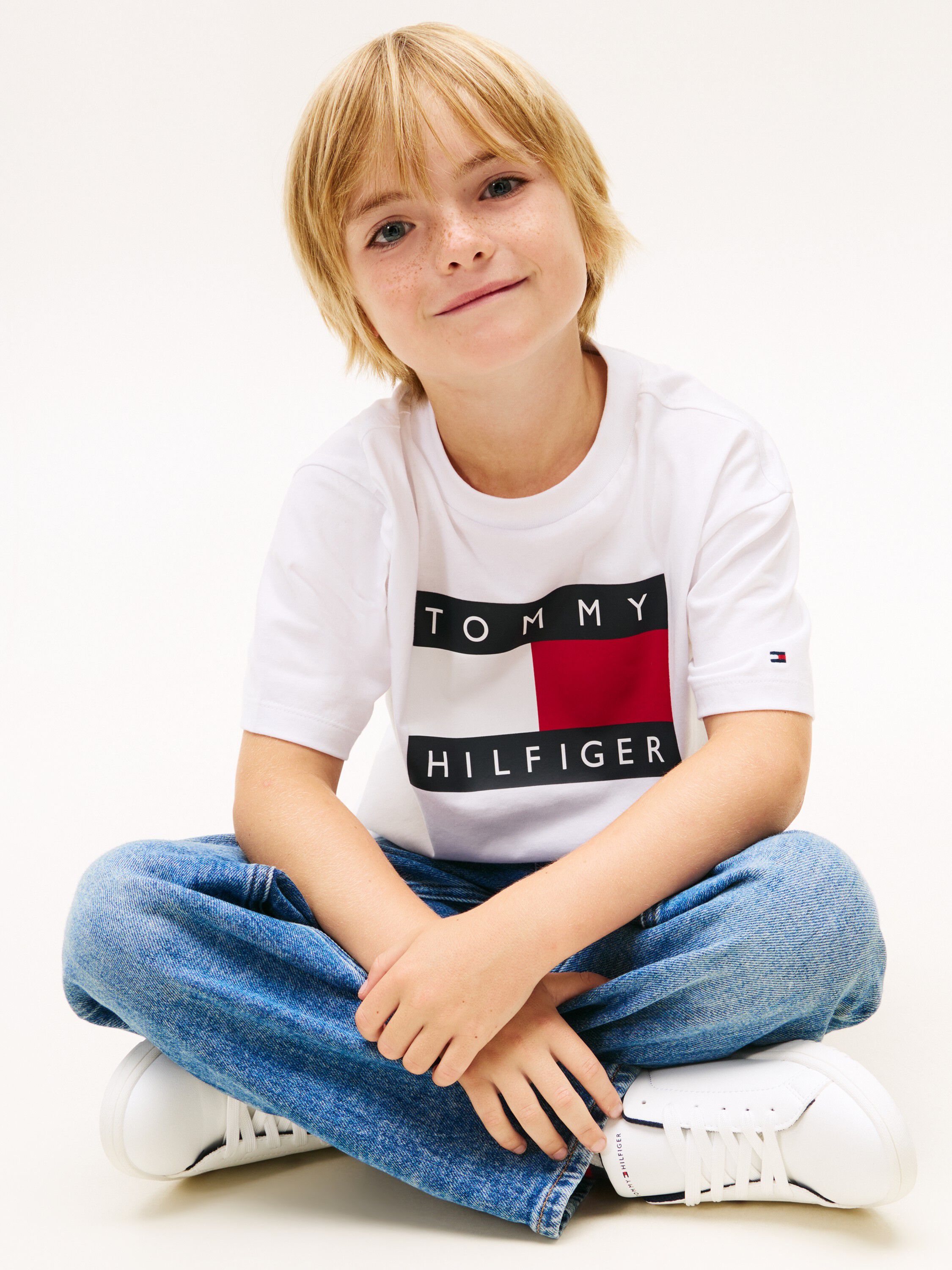 Heritage Flag Print Jersey T-Shirt