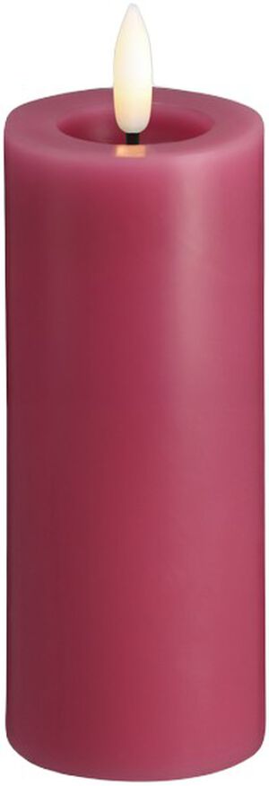 Moods & More - LED Pillar Candles, Silk, Melted, Vintage rose, 49x125