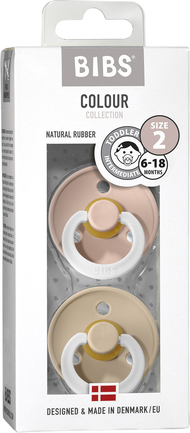 BIBS Colour 2 PACK Blush NIGHT/Vanilla NIGHT