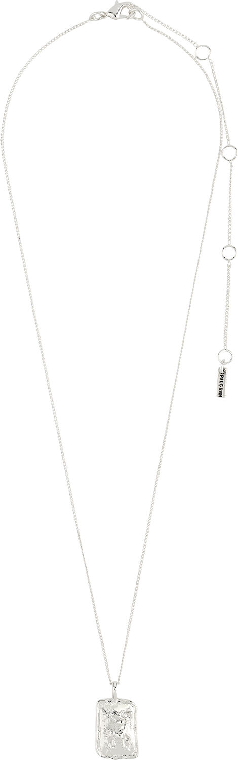 TAURUS recycled Zodiac Sign necklace, silver-plated