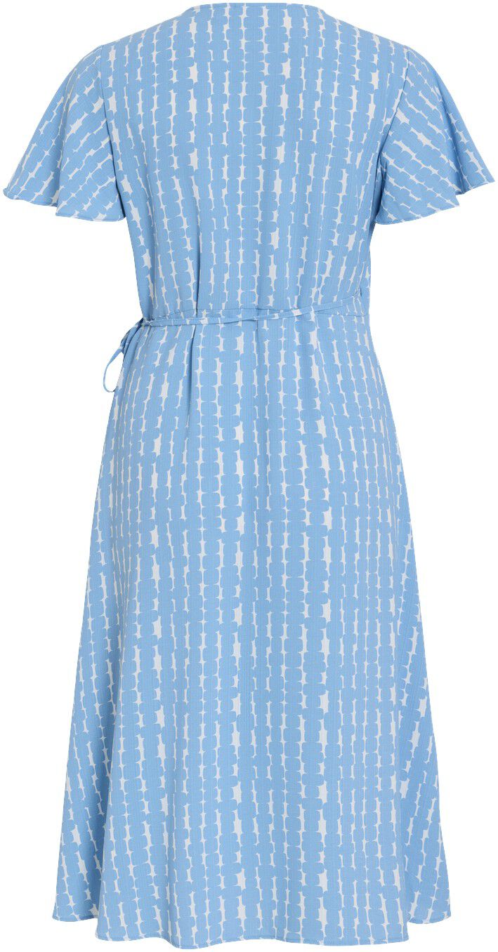 VILOVIE S/S WRAP MIDI DRESS - NOOS