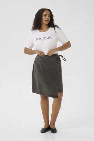 KCsina Wrap Denim Skirt