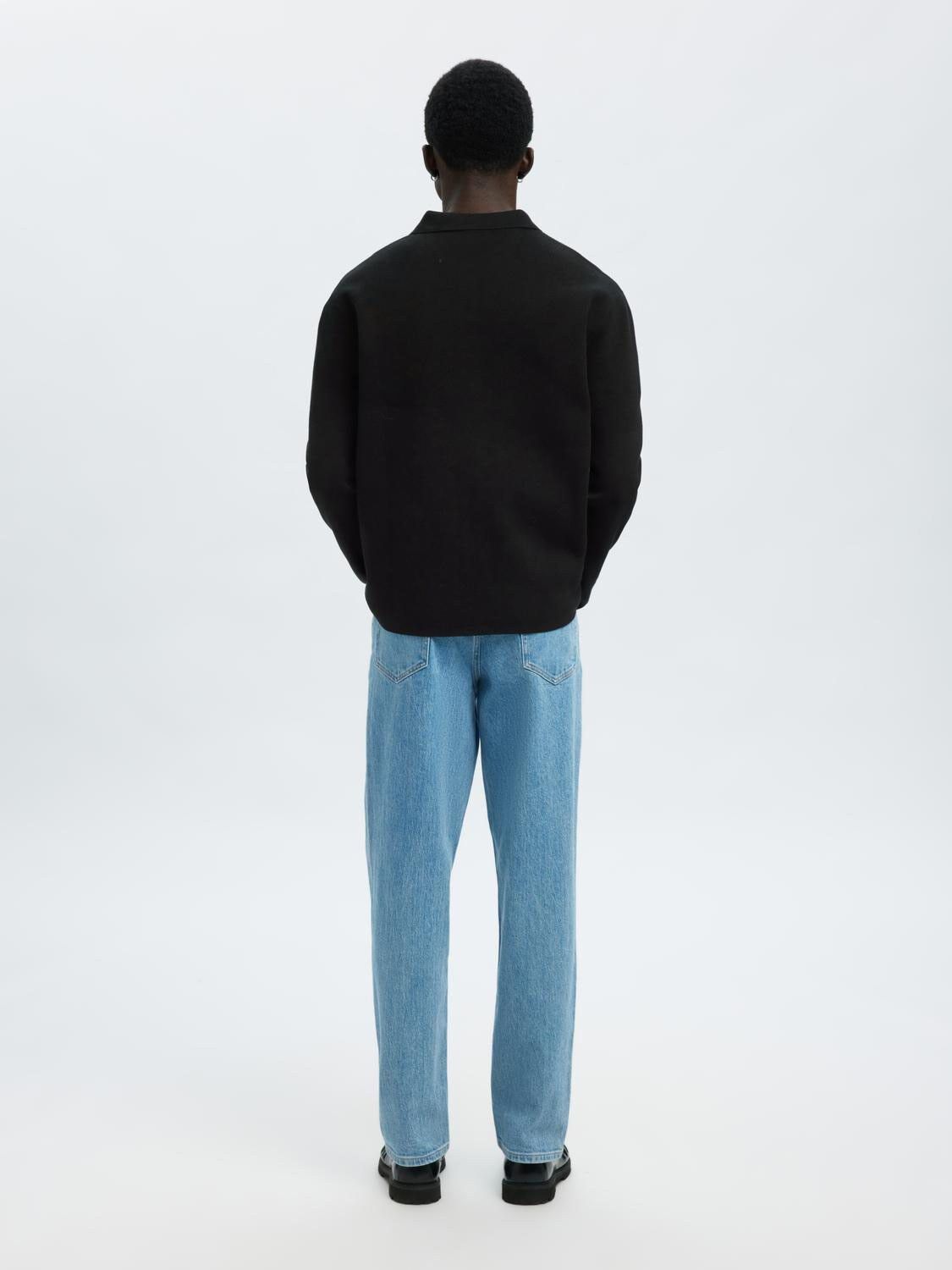 Slhmike Light Relaxed Polo Cardigan Noos