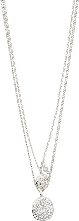 SHIFT halskæde 2-i-ét sæt, sølvbelagt