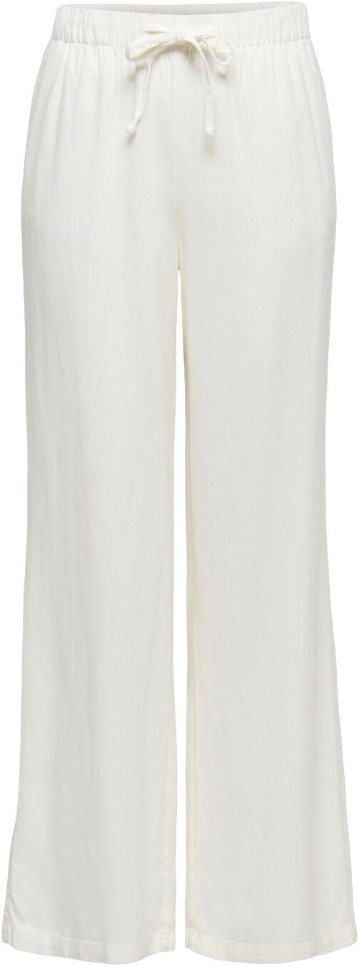 ONLGOA MW LINEN BL PULL-UP PANT CC