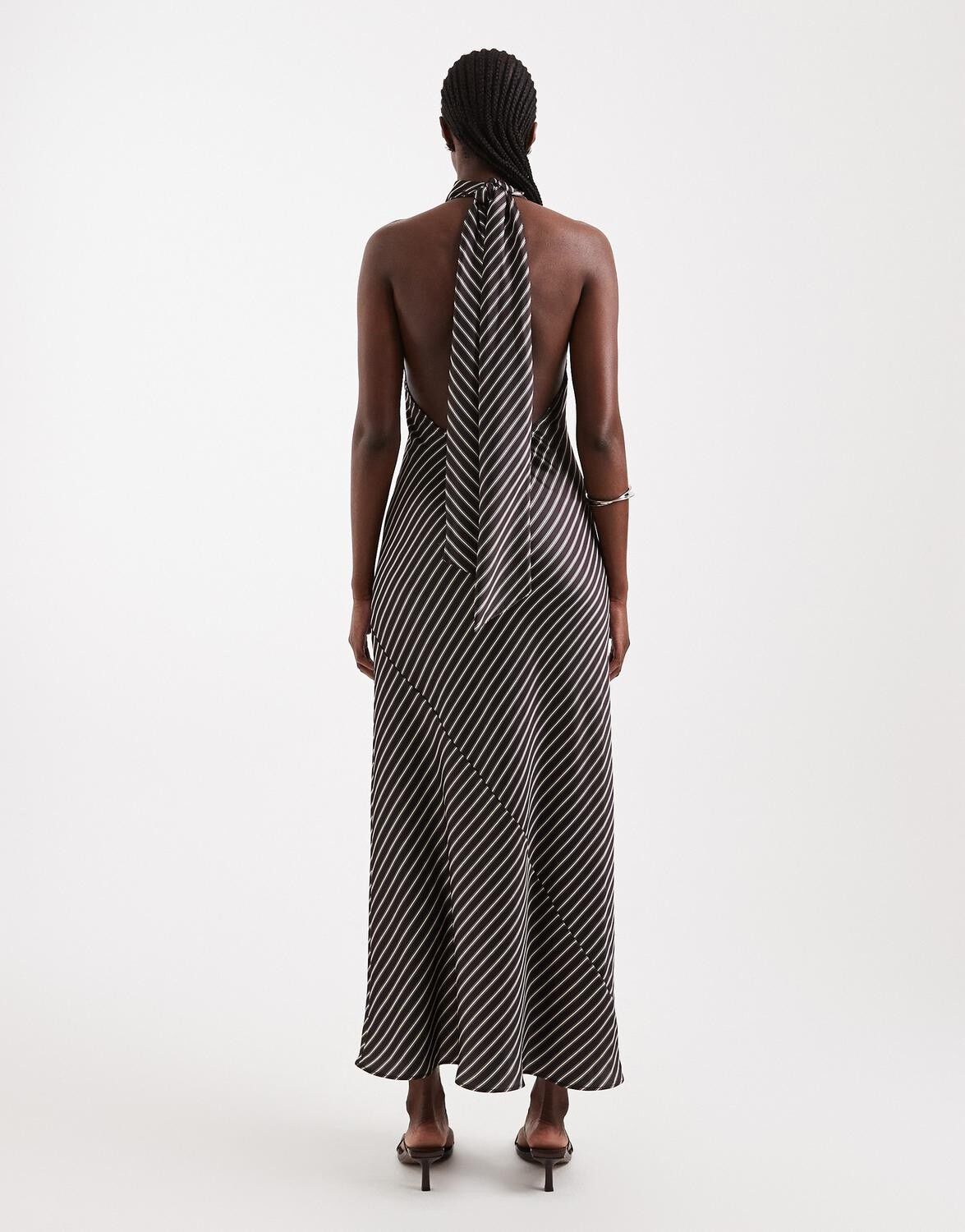 Tsciska Satin Striped Maxi Dress Wvn