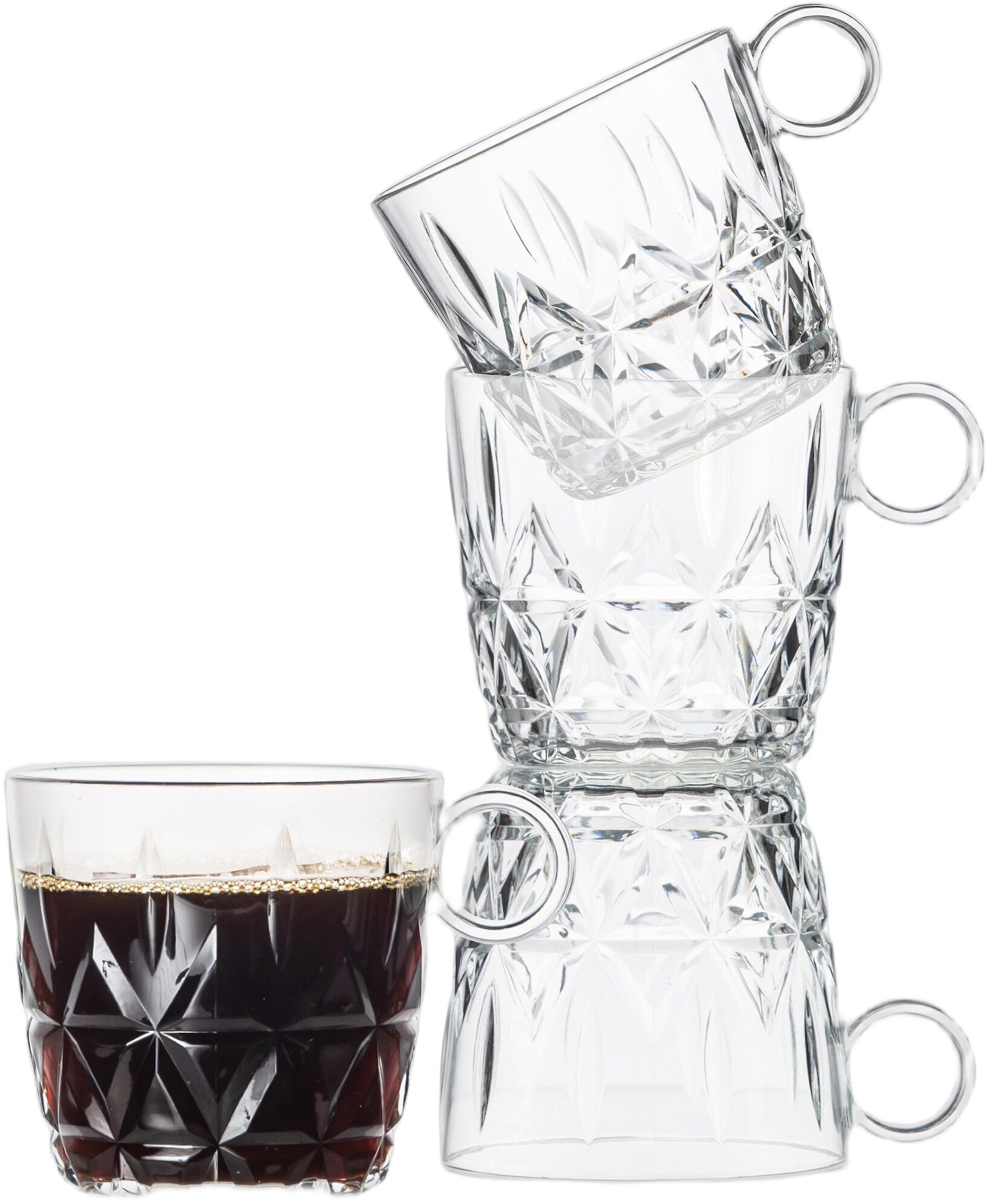 Picnic Juni coffee mug, 4-pcs (6) Clear