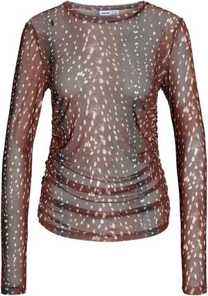 NMDEER L/S RUCHING TOP JRS