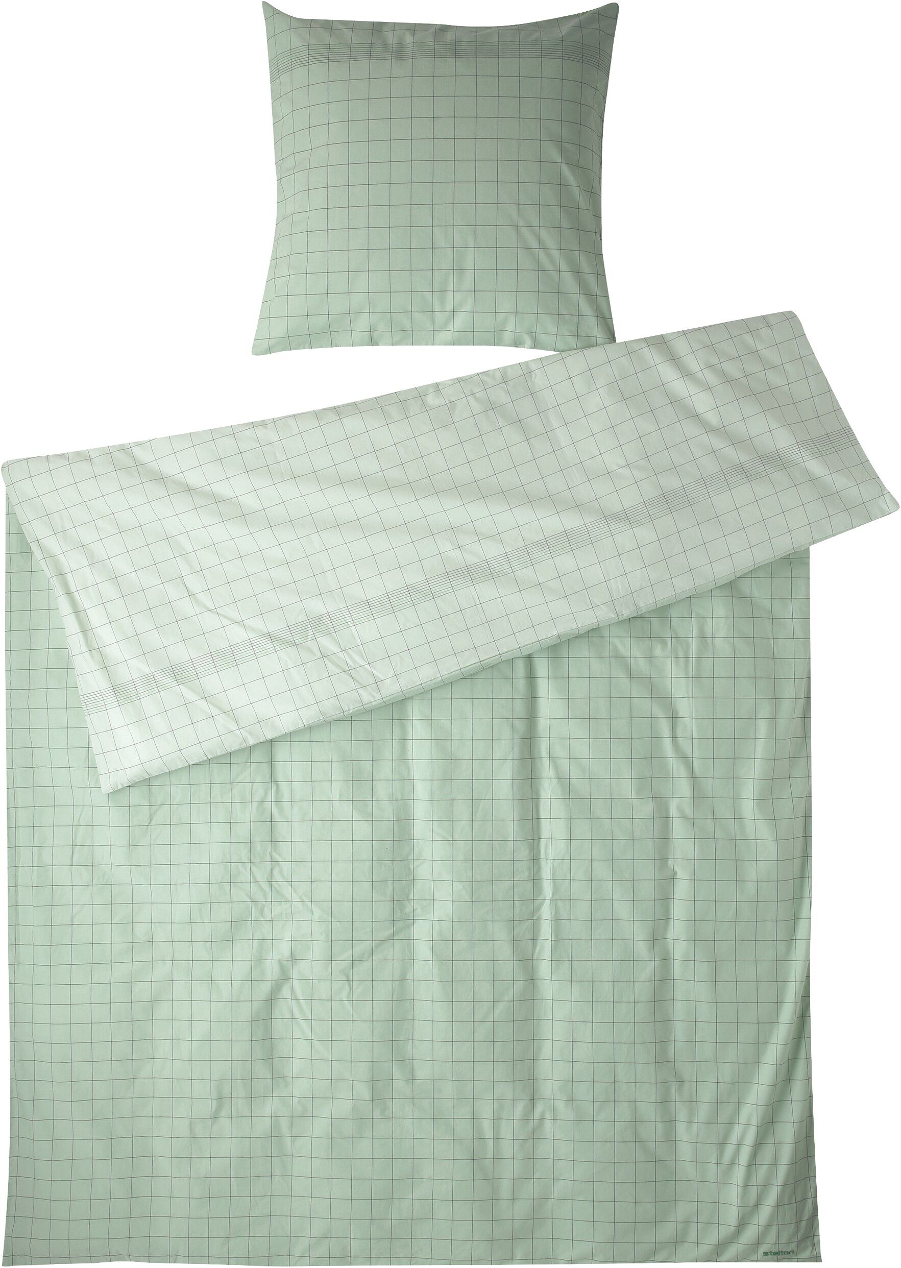 Vibeke Klint senget&oslash;y 140x220 cm/50x70 cm green