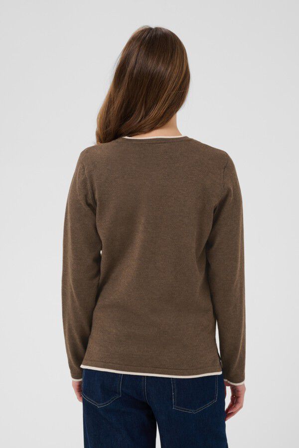 MilaSZ LS Contrast Pullover