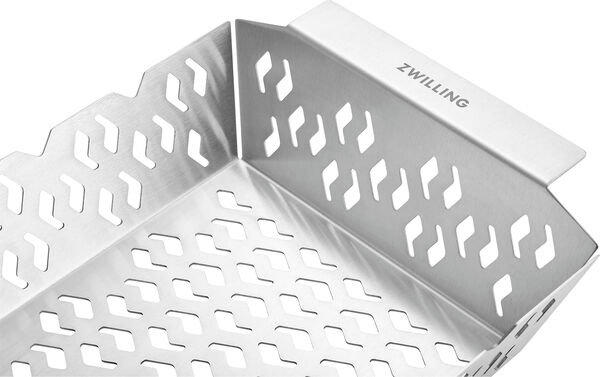 BBQ+ Grillkurv M Sølv Rektangulær