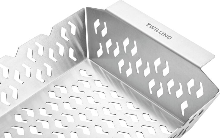 BBQ+ Grillkurv M Sølv Rektangulær