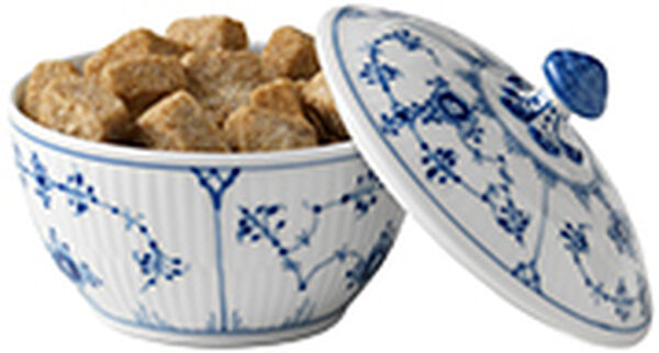 Musselmalet Riflet 15 cl. sukkerskål