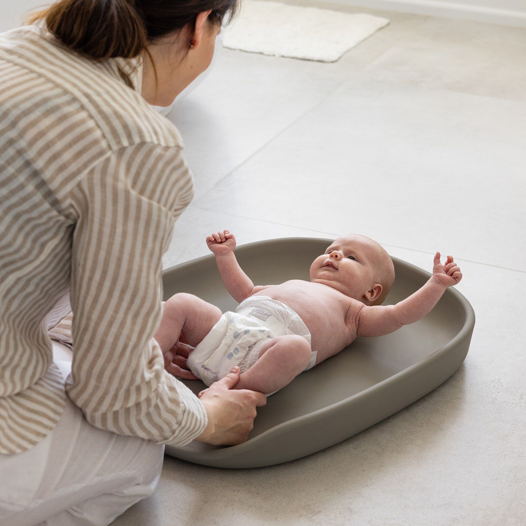 Sebra puslepude, jetty beige