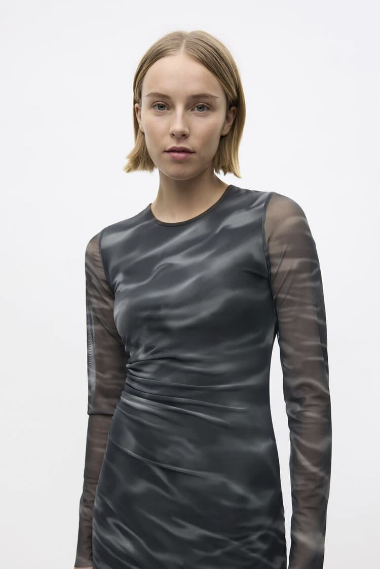 ENLOMOND LS DRESS AOP 7042