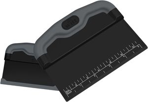 Witt Pizza Dough Scraper Black