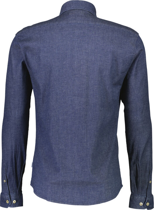 Soft indigo stretch shirt L/S