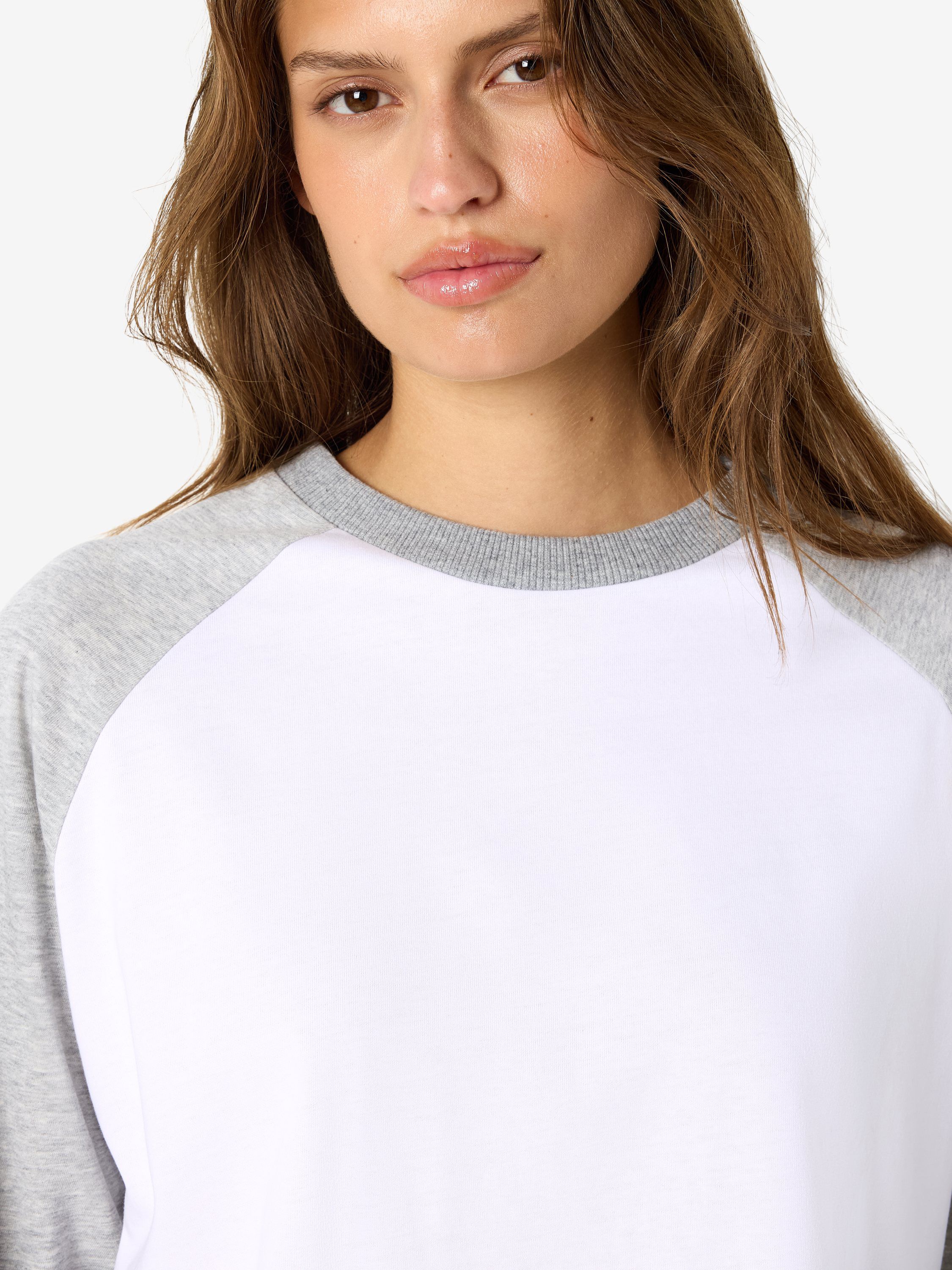 Nmember L/S Raglan Colorblock Top