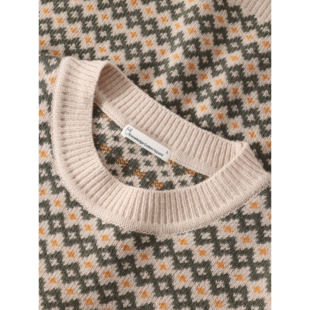 Lambswool jacquard sweater