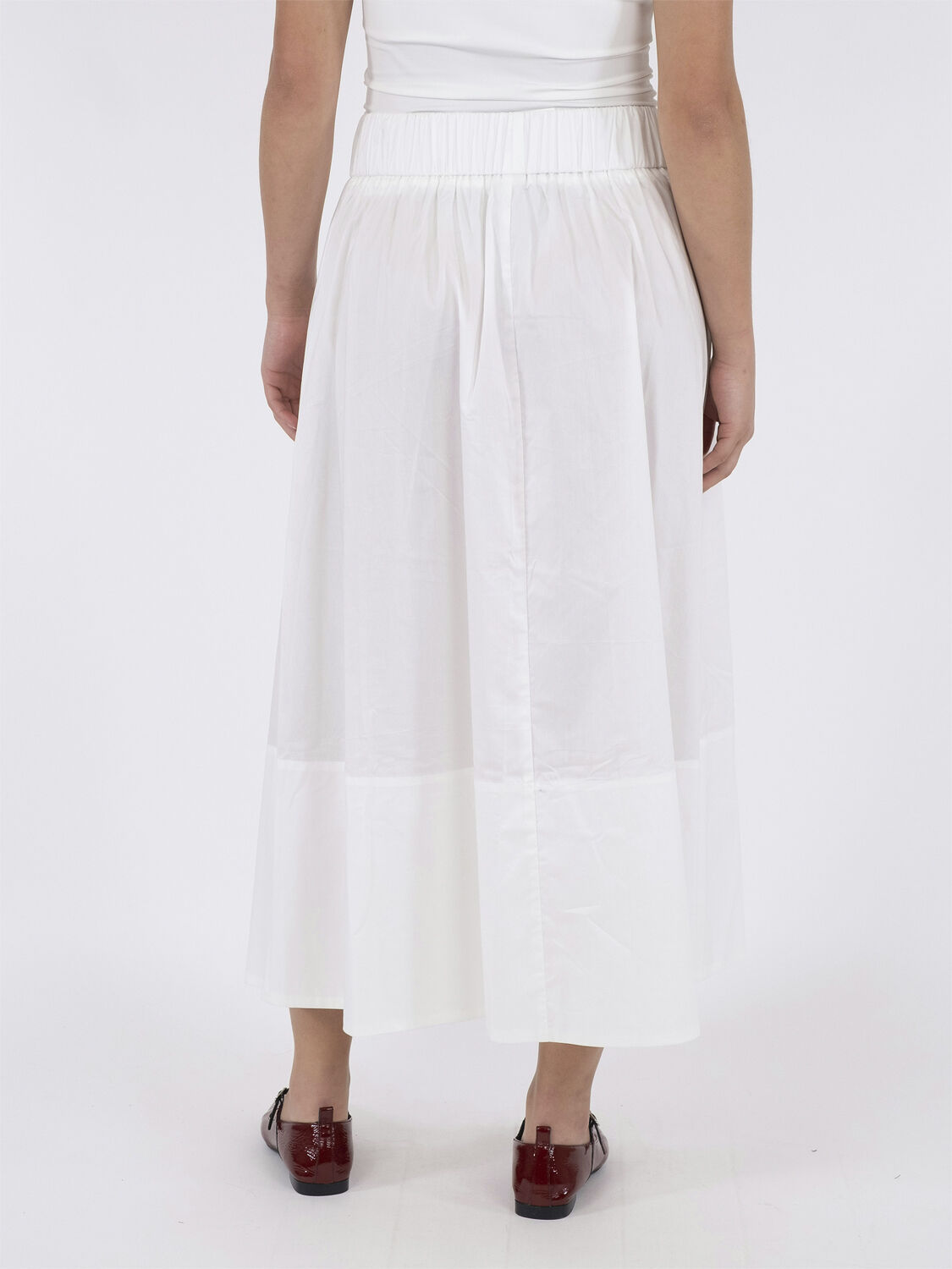 Yara Long Poplin Skirt