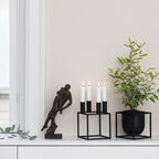 Kubus 4, Candle Holder, Black