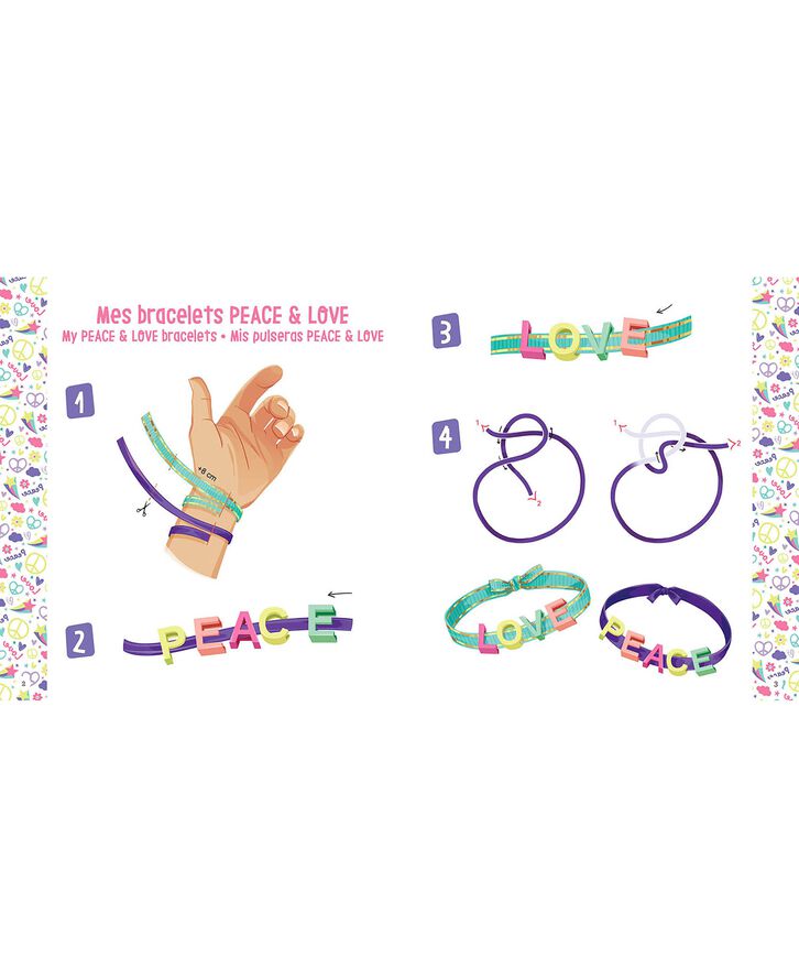 Auzou - Jewellery Factory - Peace & Love armbånd