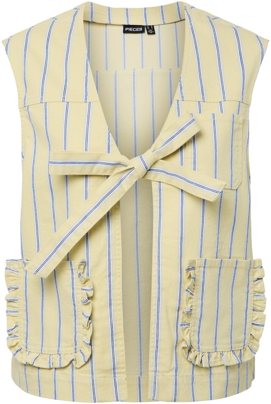 Pcbillo Tie Denim Vest