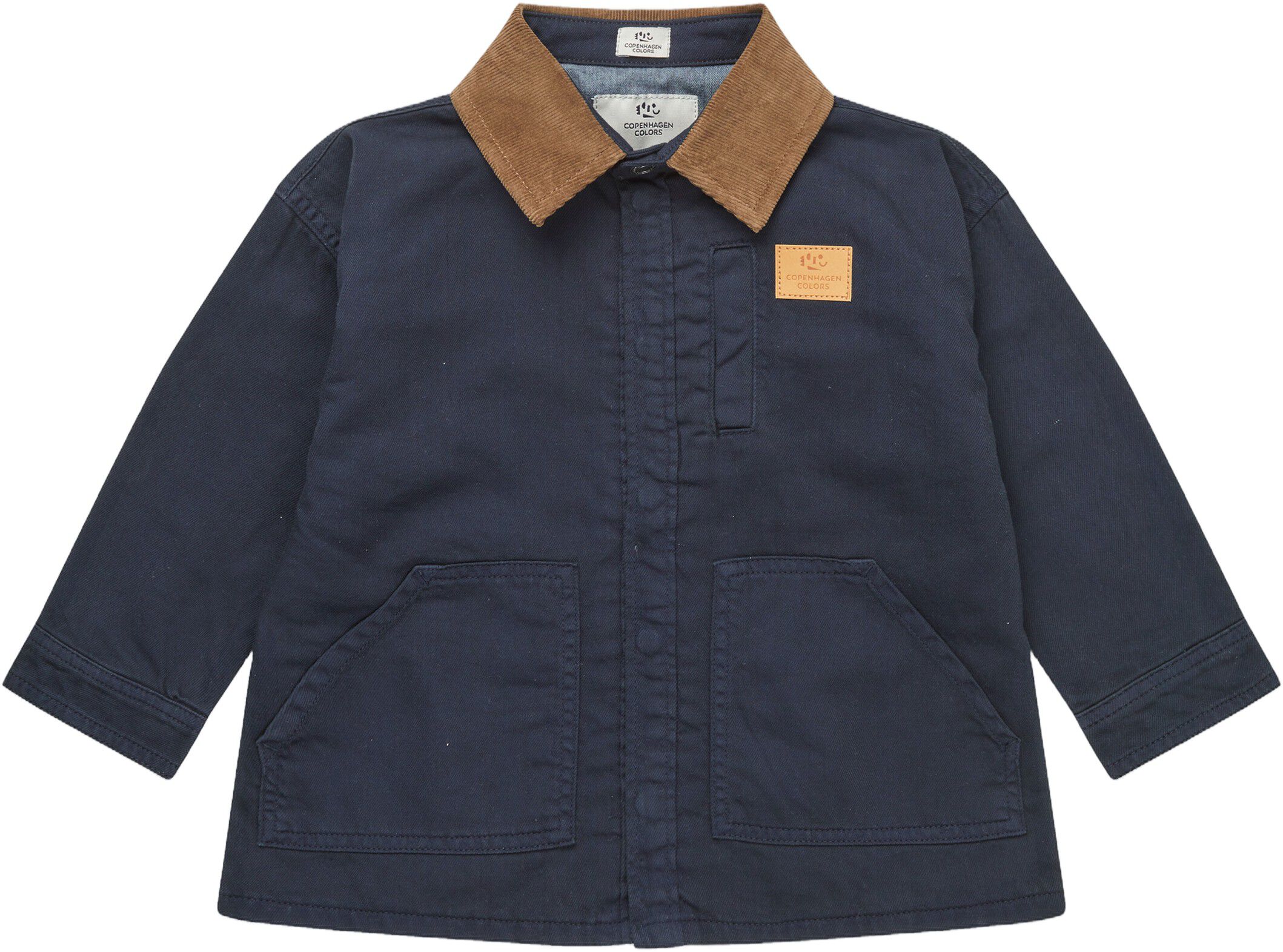 TWILL JACKET W. CORDUROY COLLAR
