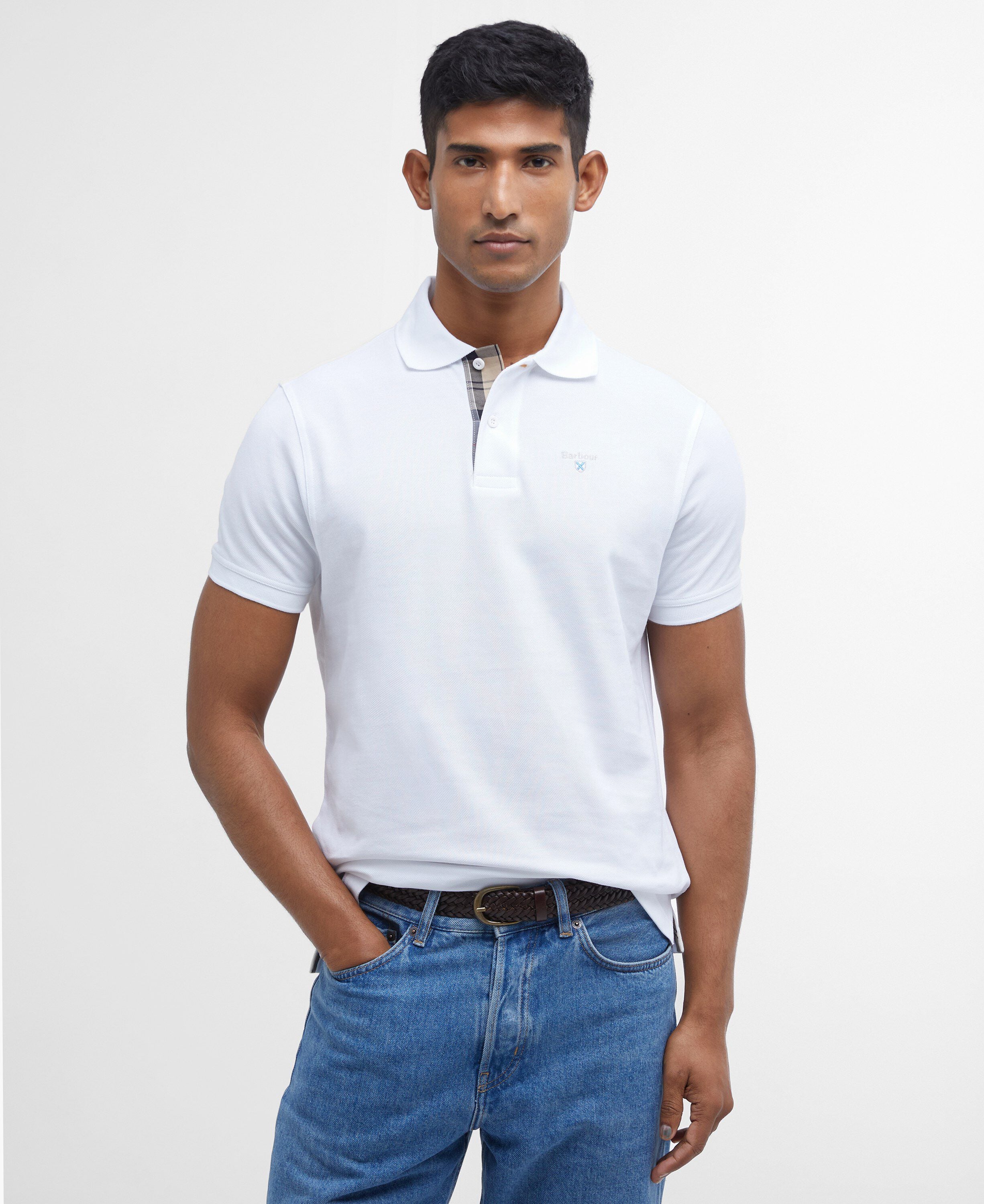 Barbour Tartan Pique Polo Shirt