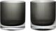 Ripple Tumbler Glasses - Set of 2 - Smoked Grey