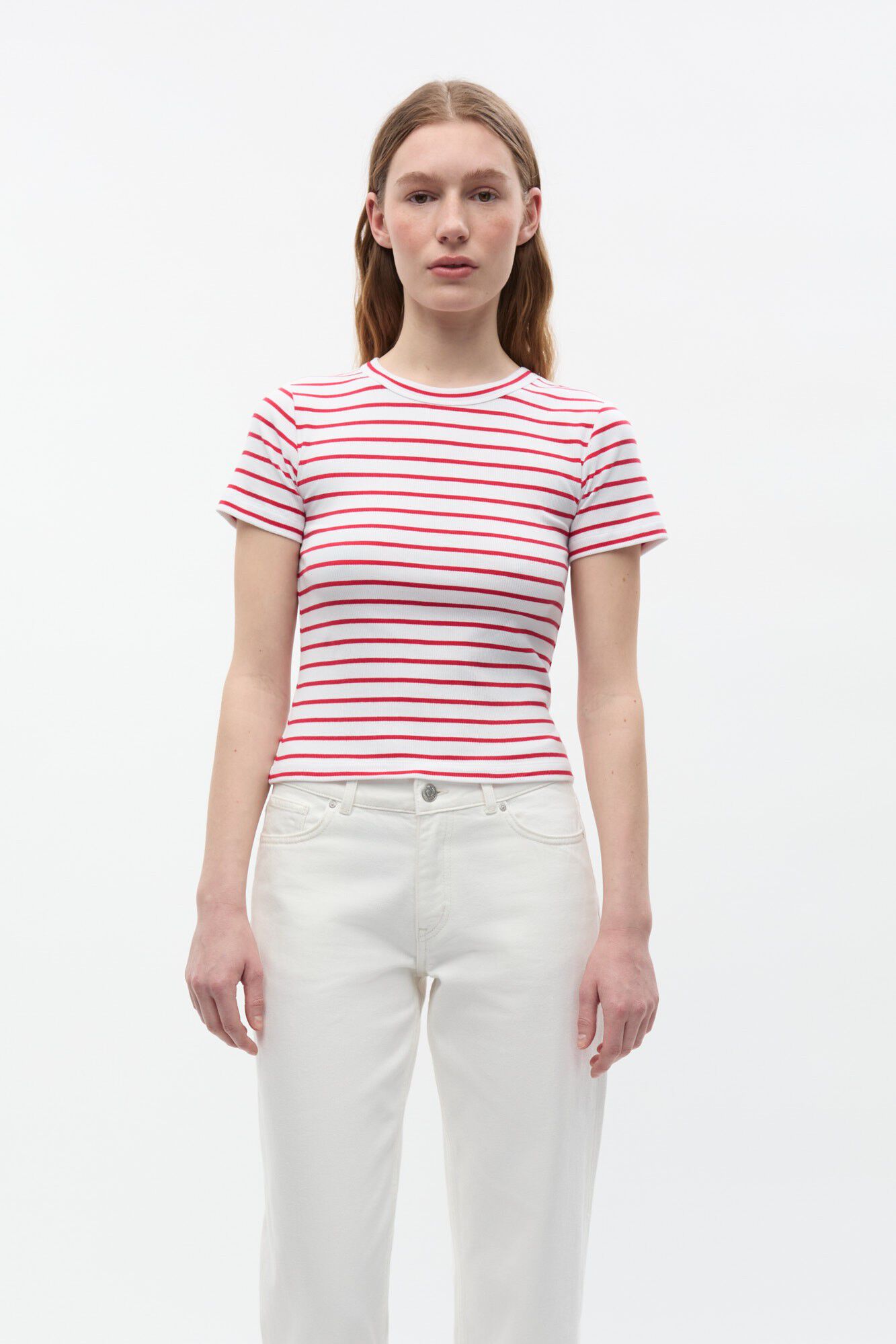 ENALLY SS CROP TEE ST 7262