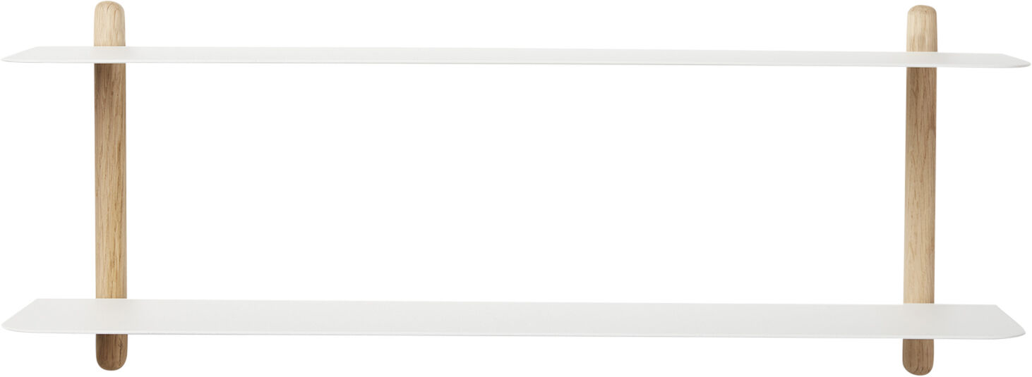 Nivo hylde F lys eg/ hvid