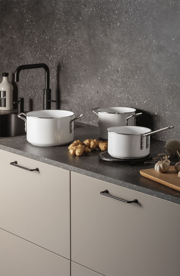 White Line Kasserolle 1,8 l 16 cm keramisk Slip-Let® belægni