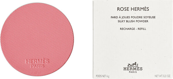 Rose Hermès, silky blush powder refill, Rose Pommette