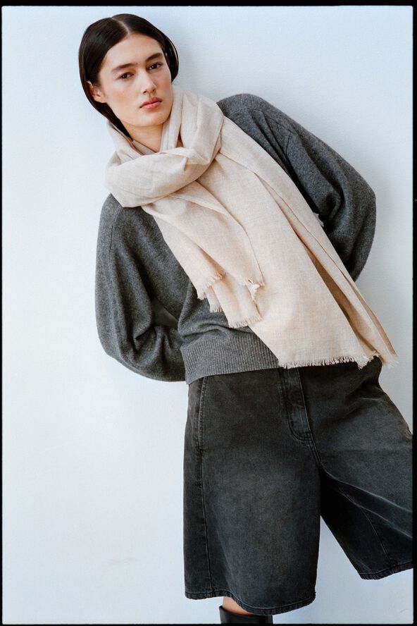 Wool cash scarf - Caroliva