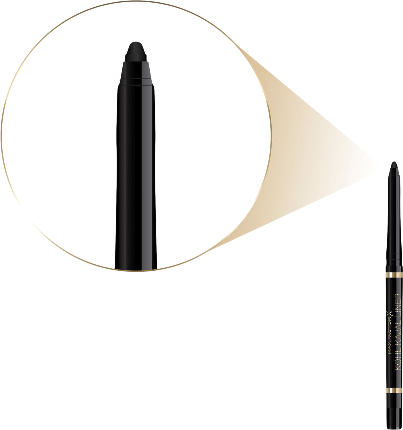 Max Factor Khol Kajal Eye Pencil, 001 Black