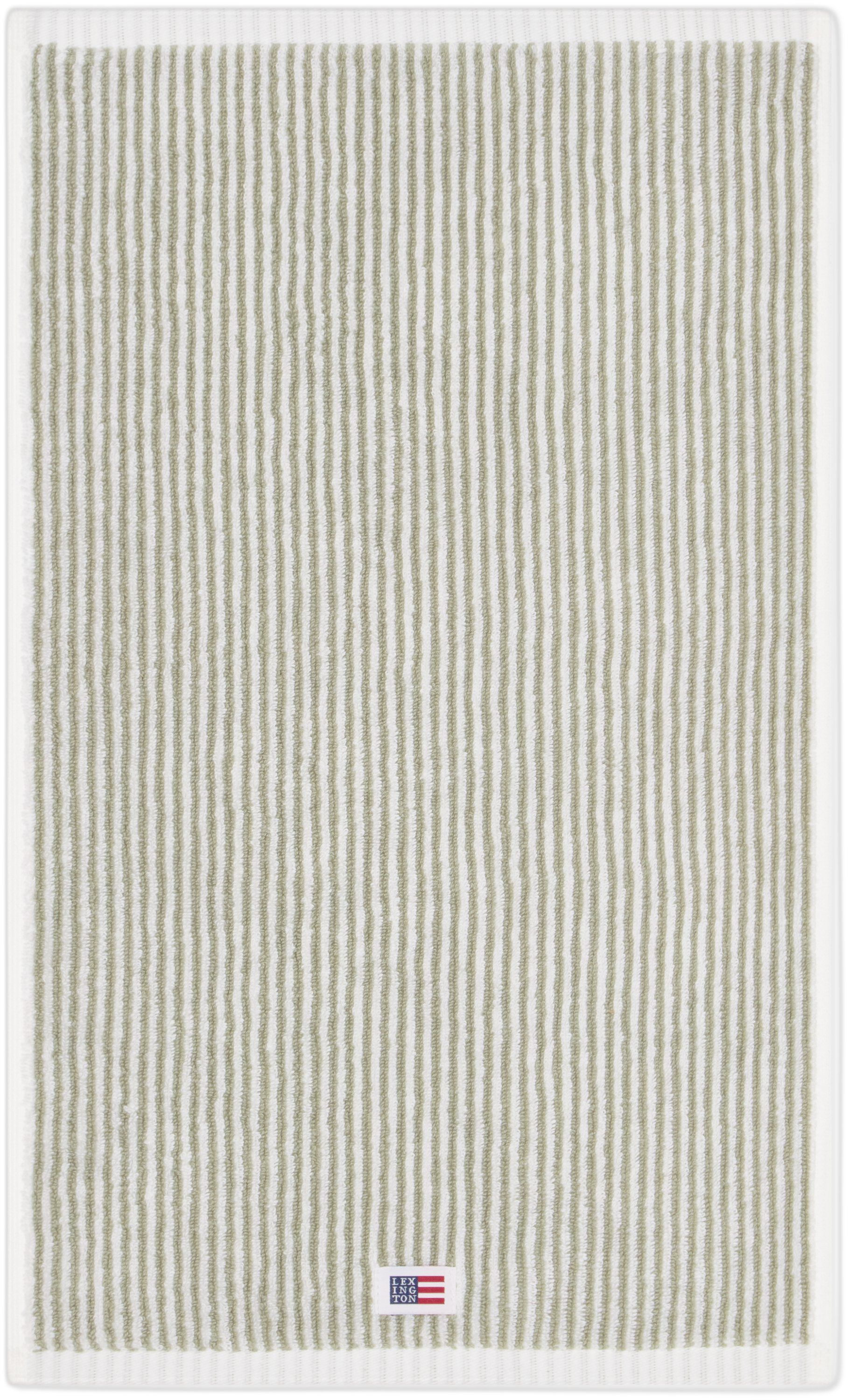 Original Towel White/Vintage Green Striped