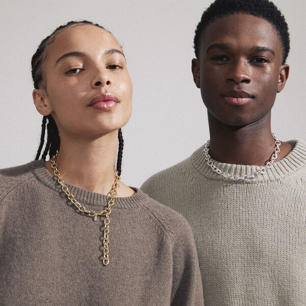 AMIRI recycled necklace gold-plated