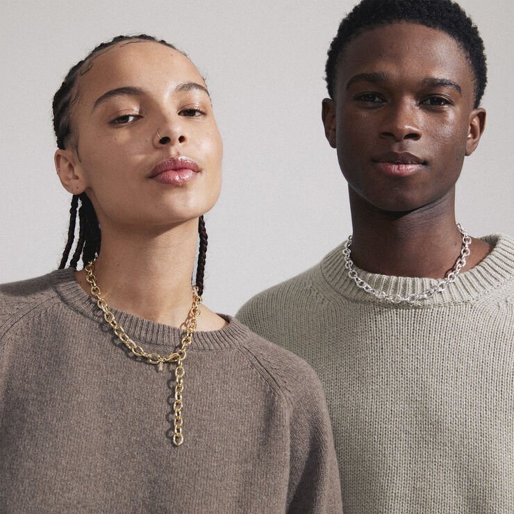 AMIRI recycled necklace gold-plated