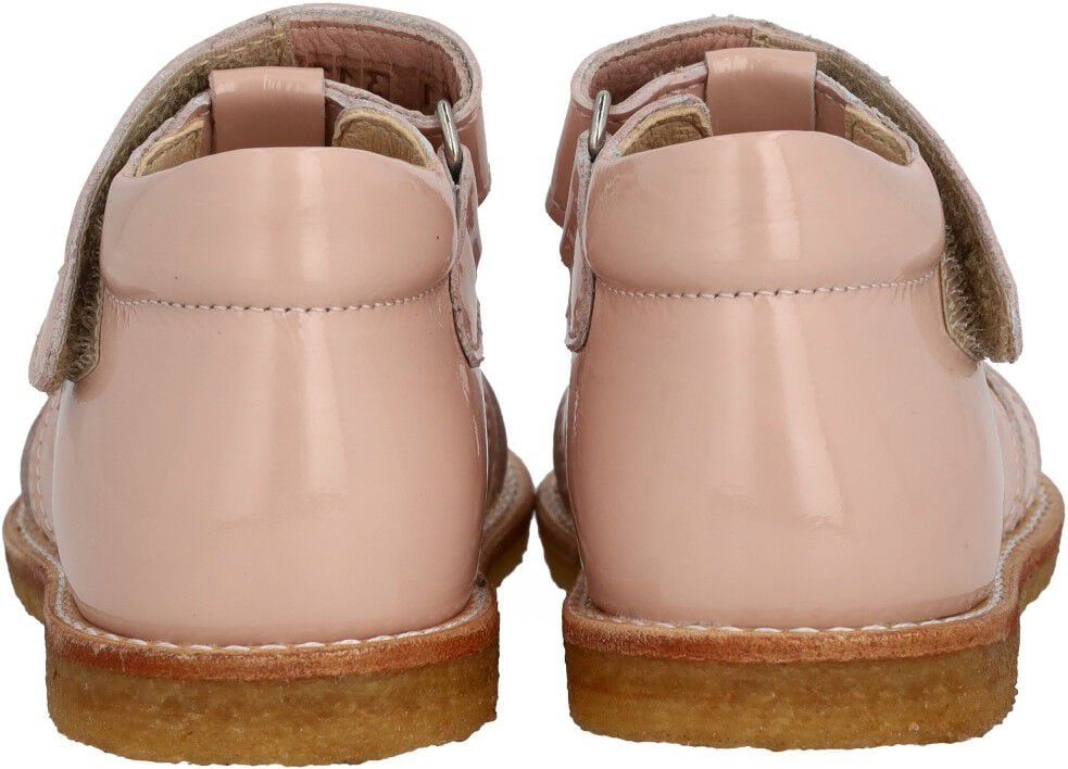 Hjertesandal med glitter og velcrolukning