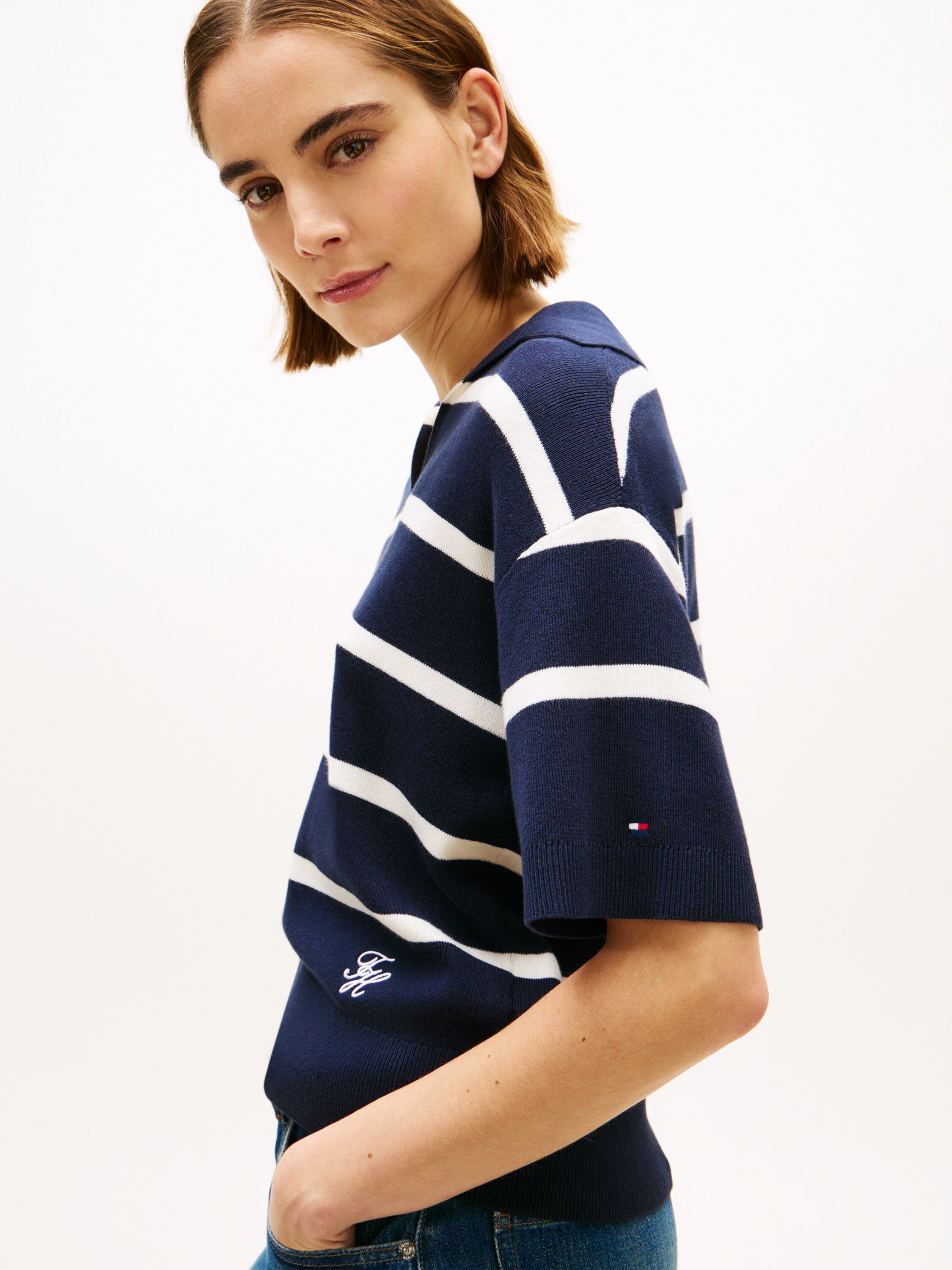 Premium Knit Relaxed Polo Jumper