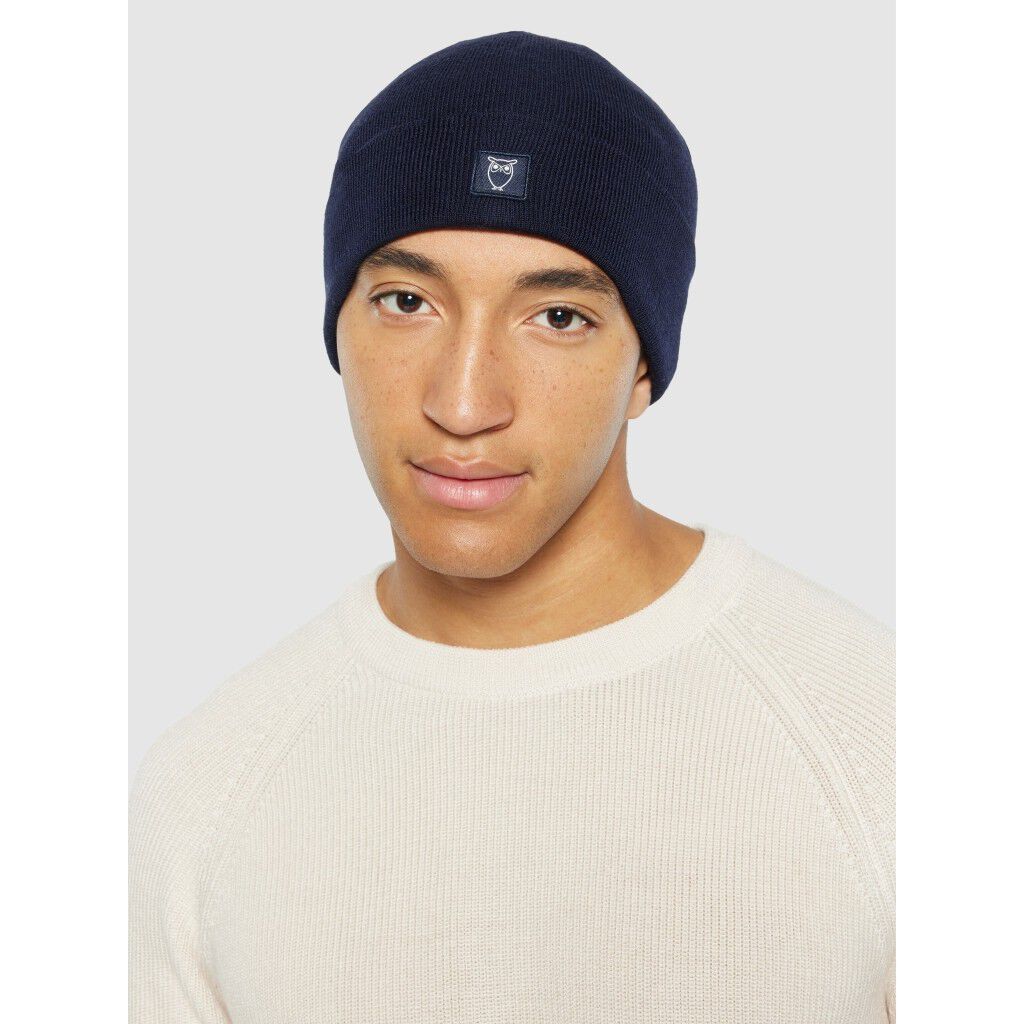 Double layer fine merino wool beanie - RWS