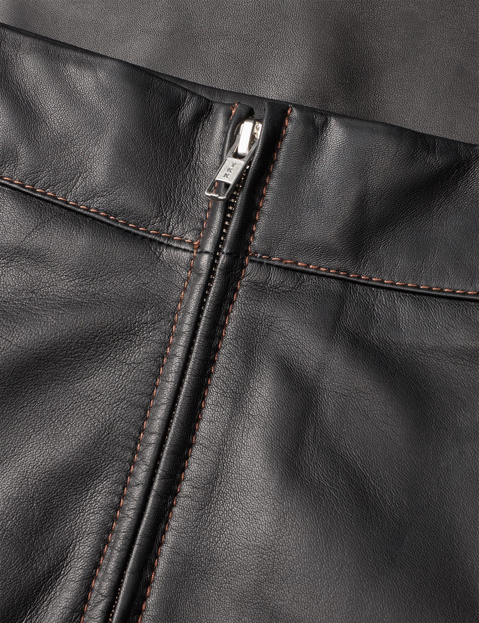 Smooth Leather Stelly Skirt