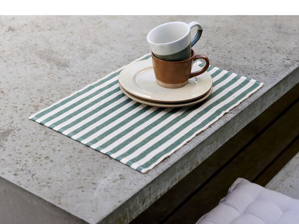 Spisebrikke 33x48 2-pak Statement Stripe Green